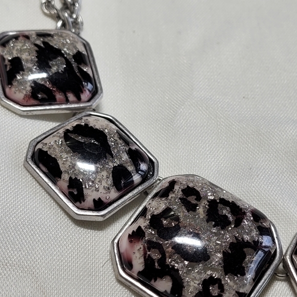 Purple stone necklace set - Picture 2 of 5